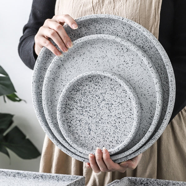 12-inch stonedish bathroom plate