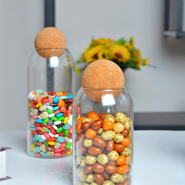 lead-free glass bottle storage jars