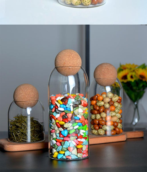 lead-free glass bottle storage jars