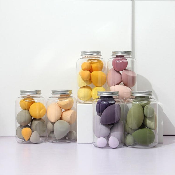 7PCS Pro Foundation Sponge Powder Jar