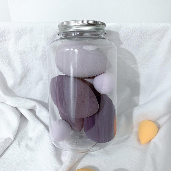 7PCS Pro Foundation Sponge Powder Jar