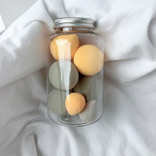 7PCS Pro Foundation Sponge Powder Jar