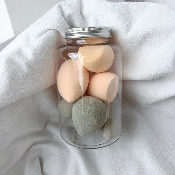 7PCS Pro Foundation Sponge Powder Jar