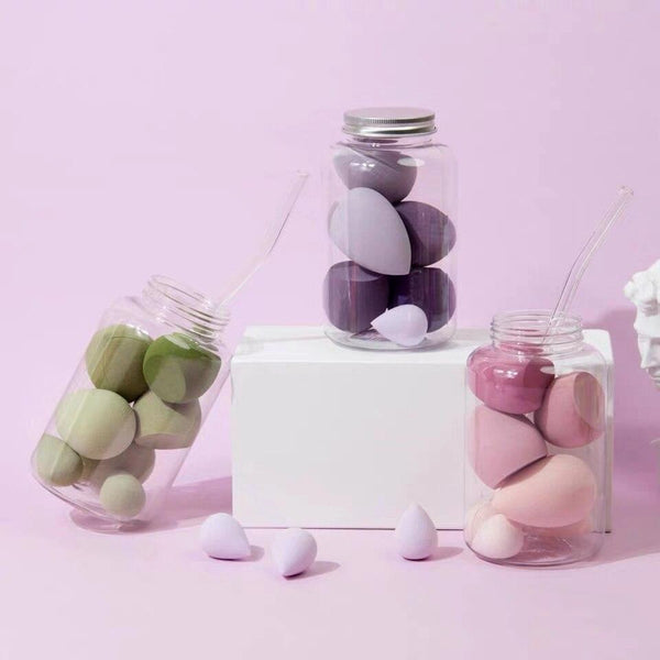 7PCS Pro Foundation Sponge Powder Jar