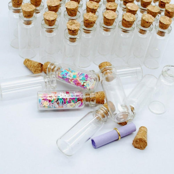 Glass Jars  Vials Cork Bottle