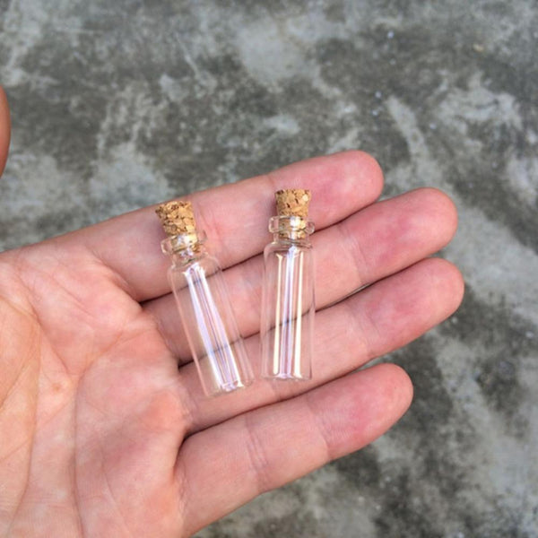 Glass Jars  Vials Cork Bottle