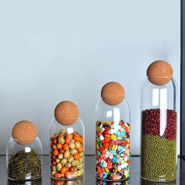 lead-free glass bottle storage jars