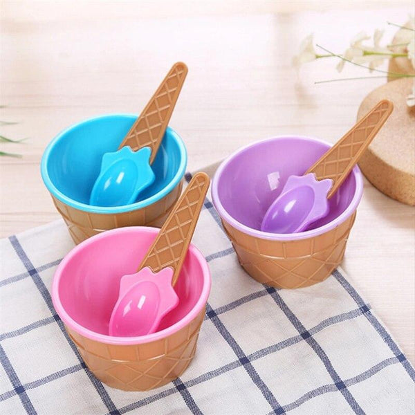 New Color Ice Cream Bowls