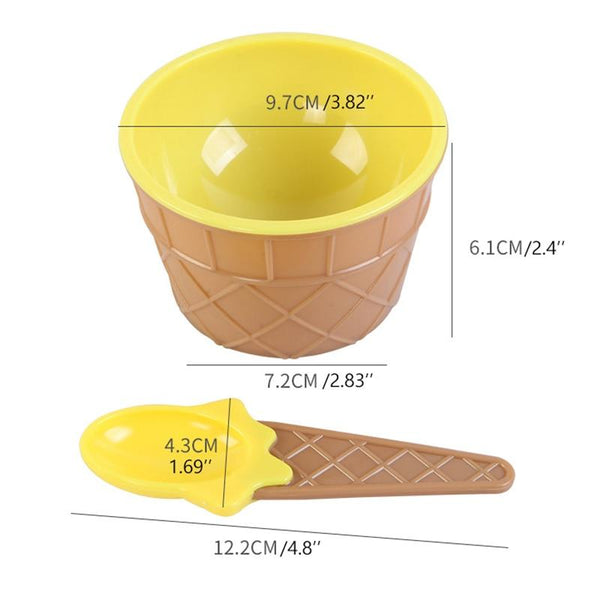 New Color Ice Cream Bowls