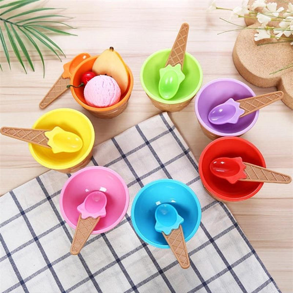 New Color Ice Cream Bowls
