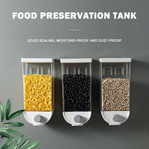 Transparent Grains Storage Jar