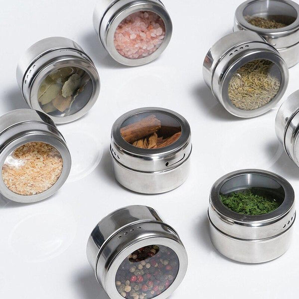 12pcs Stainless Steel  Jars Set