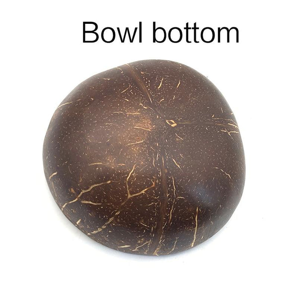 Natural wood coconut shell bowl