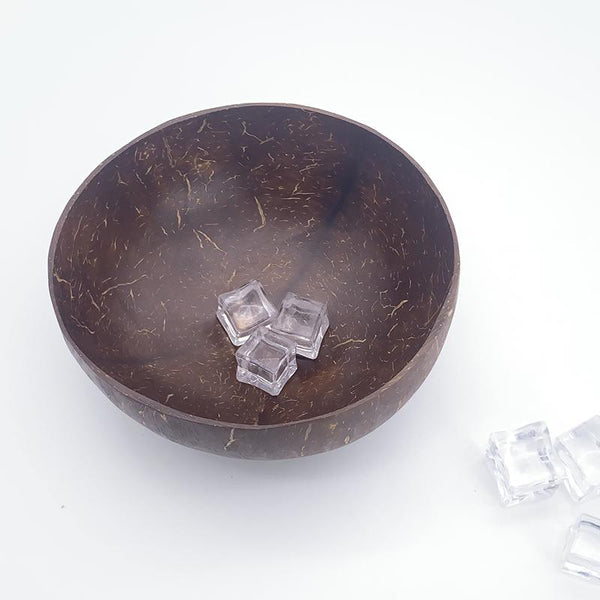 Natural wood coconut shell bowl