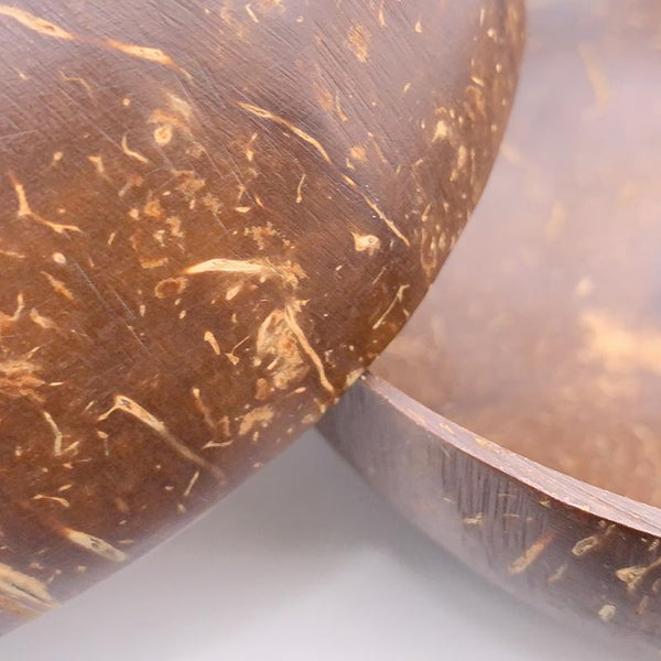 Natural wood coconut shell bowl