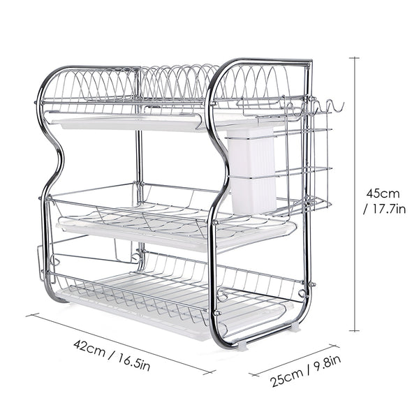 3-Tier Dish Rack Kitchen